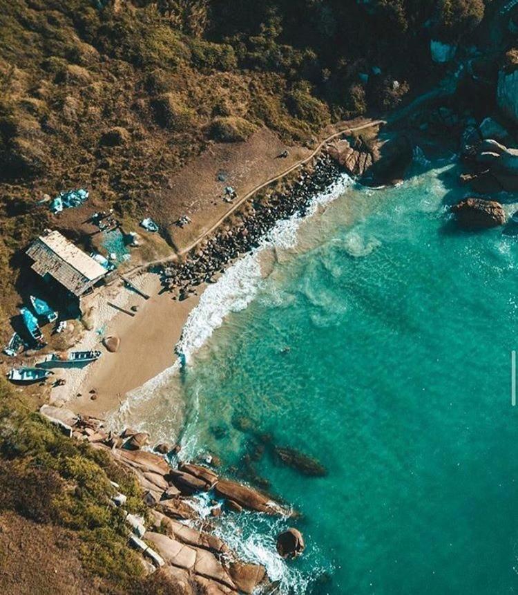 Casa De Temporada No Sul Da Ilha Com Piscina Villa ฟลอเรียนอโปลิส ภายนอก รูปภาพ